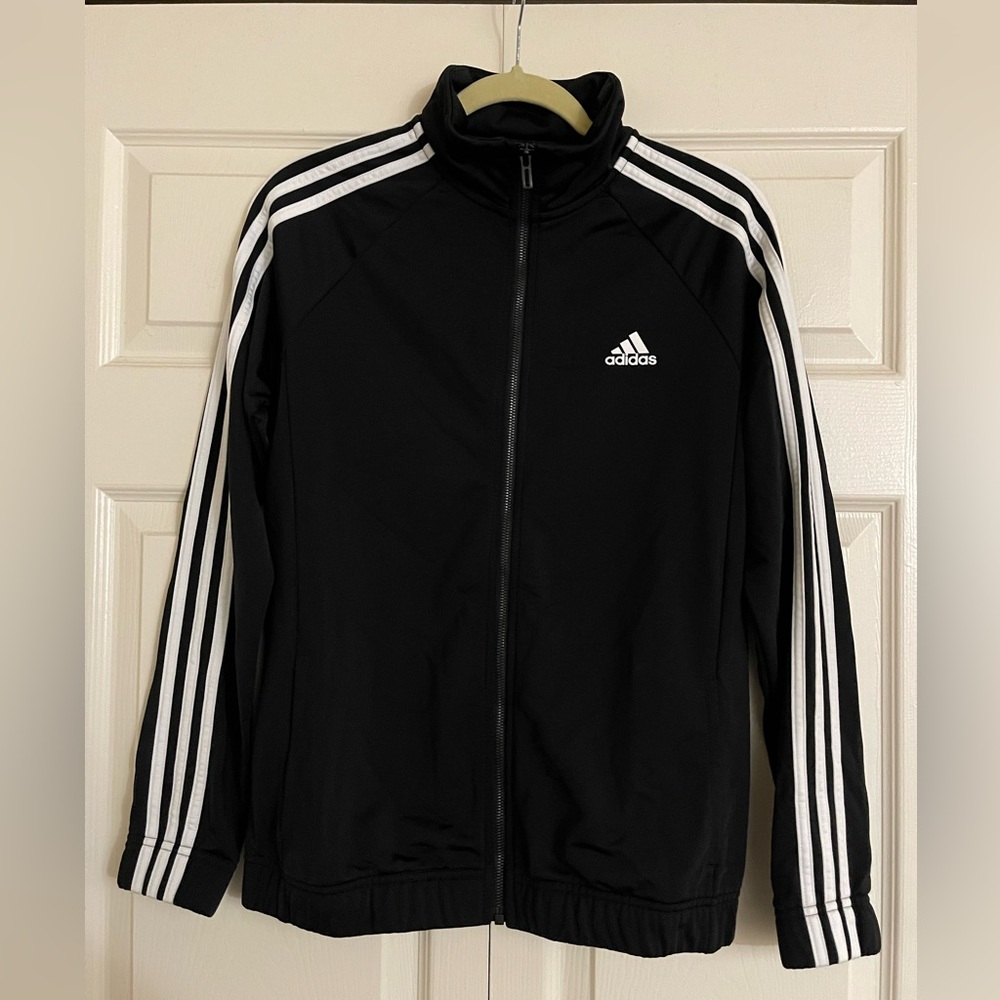 Slightly Used Adidas Black Track Suit Jacket